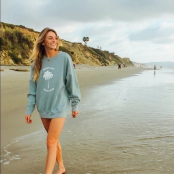 Beach Riot Tops - Beach Riot Beach Club Surf Pullover Sweatshirt NWOT Sz Small